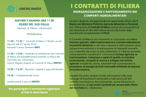 I Contratti di filiera - riorganizzazione e rafforzamento dei comparti agroalimentari